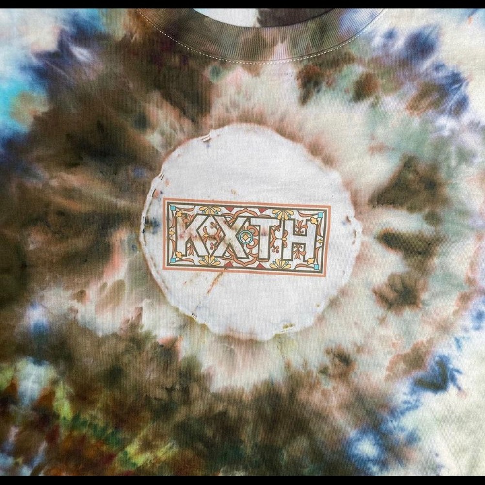 Kith Moroccan Tile Classic Logo Custom Tie Dye - Picture 1 of 6